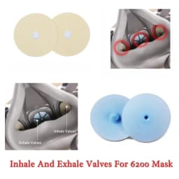 5-10pcs Replaceable 6893 Inhale Valves 6889 Exhale Valves For 6200/7502/6800 Respirator Silica Gel 6200 Mask Accessories Replace