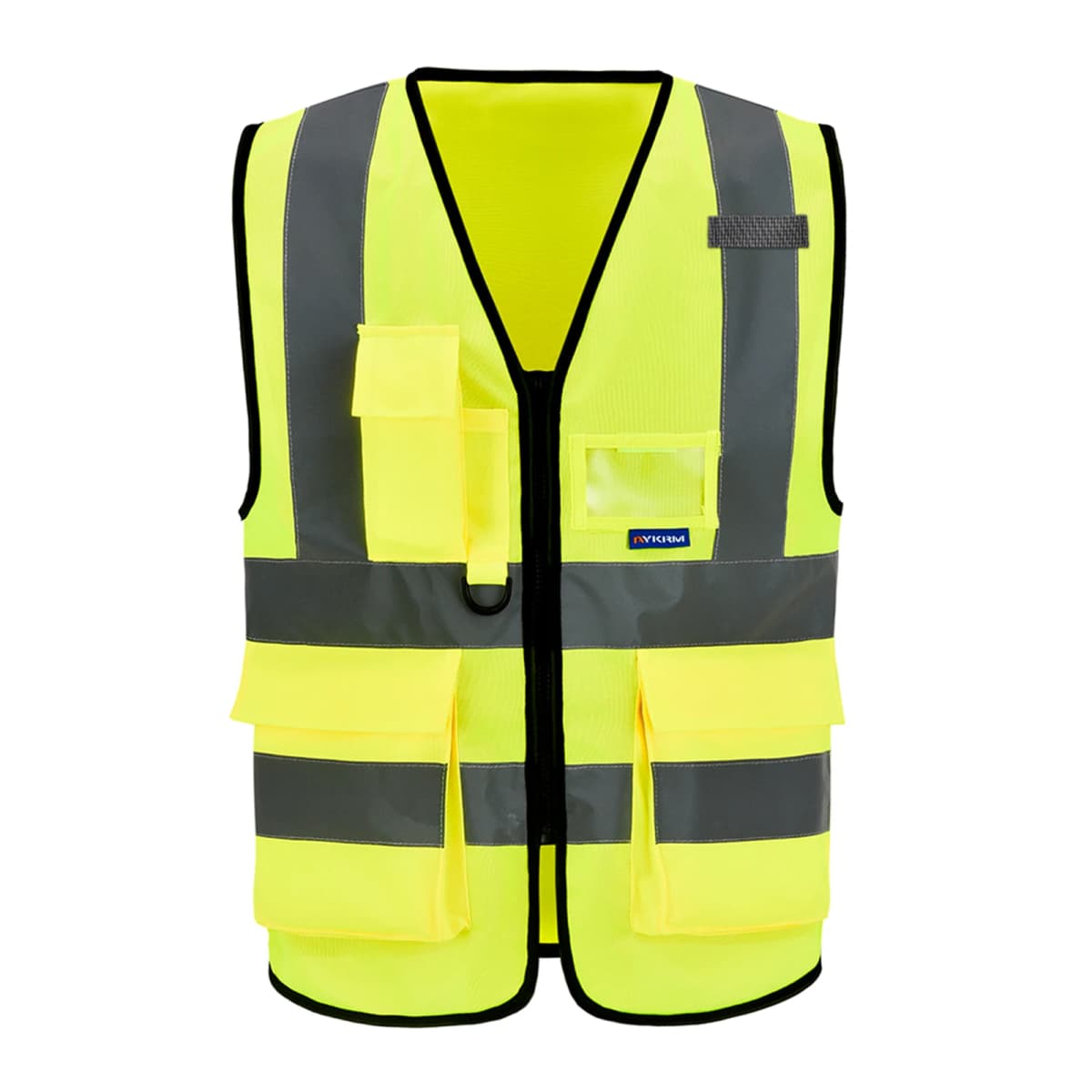 AYKRM 21 Colour (XS-8XL) Hi Vis Viz High Visibility Reflective Zip Pocket Security Waistcoats Jacket Workwear Vests