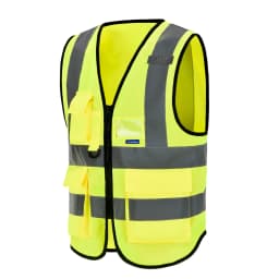 AYKRM 21 Colour (XS-8XL) Hi Vis Viz High Visibility Reflective Zip Pocket Security Waistcoats Jacket Workwear Vests