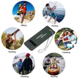 1-10PCS 3-Frequency Whistle High Decibel Survival Whistle Outdoor Hiking Camping Whistle Hunting Whistle Emergency Survival Tool