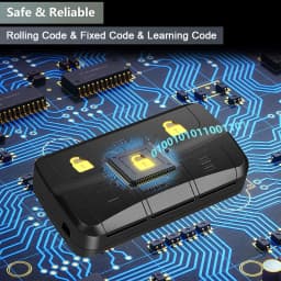 3 in 1 MultiFrequency Electric Gate Remote Control Garage Door Opener With Sun Visor Clip 280MHz-868MHz Code Grabber