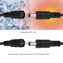 DC 12V Power Adapter Extension Cable 3/5/10/30M 5.5 * 2.1mm Male Female Power Cord Extend Wire Cable For CCTV Camera Router 