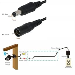 DC 12V Power Adapter Extension Cable 3/5/10/30M 5.5 * 2.1mm Male Female Power Cord Extend Wire Cable For CCTV Camera Router 
