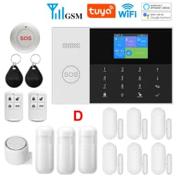 YAOSHENG Security-Protection TUYA Smart Home Alarm System 2G 433MHz WiFi GSM Wireless House App Control Sets PG105