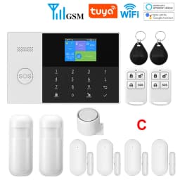 YAOSHENG Security-Protection TUYA Smart Home Alarm System 2G 433MHz WiFi GSM Wireless House App Control Sets PG105