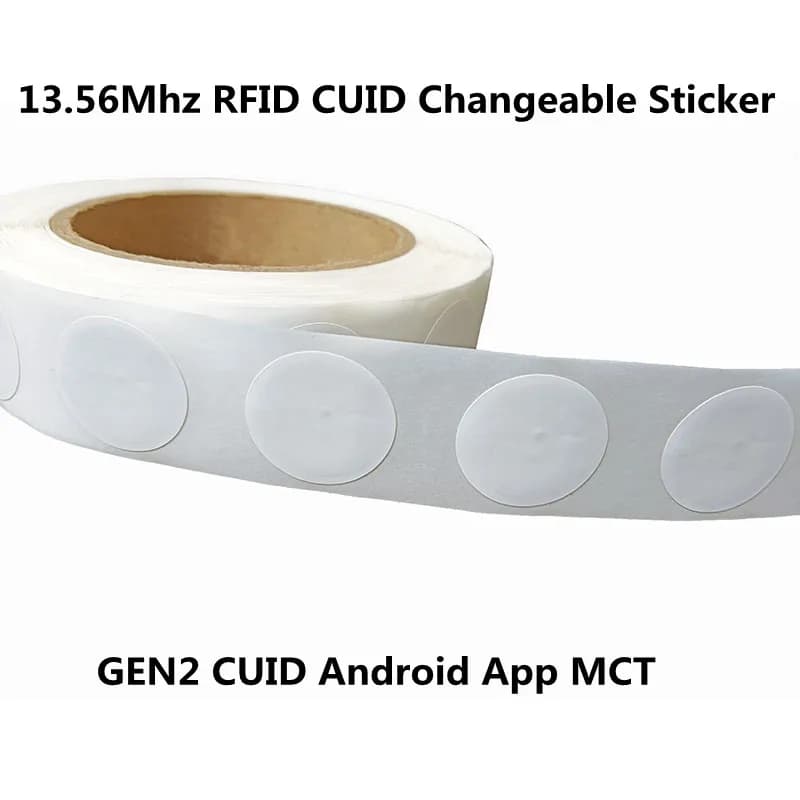 13.56Mhz RFID GEN2 CUID 1K S50 Tag Sticker Card UID Changeable Block 0 Writable Rewritable for NFC Andriod MCT Copy Clone