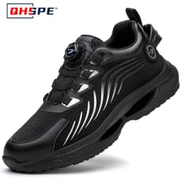 Men's Safety Shoes Protection And Elastic Safety Boots Fashionable Casual Shoes Breathable Odor Protection Men's Work Shoes