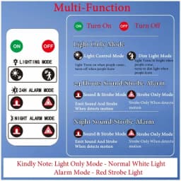 Solar 2-In-1 Motion Sensor Detector Alarm Light Remote Control Siren Waterproof 129dB Siren Lamp For Home Outdoor Yard Farm