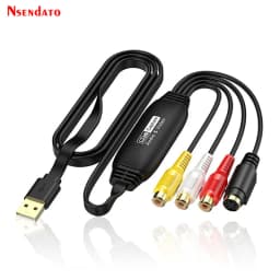 USB AV Recorder Video Audio Capture Box 1080p 30hz VHS TV DVD VCR Audio Capture Card Adapter RCA To USB Video Converter for Mac