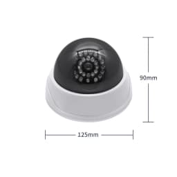 Fake Dummy CCTV Camera White Dome Camera 28pcs IR Red Leds Power Via 2AA Battery Scare The Thief Surveillance Security System