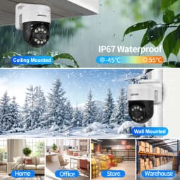 8MP 4K PTZ Security Camera System Kit Face Human Detection Audio Alarm Recording POE NVR CCTV Outdoor Home Video Surveillance