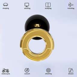 HUAK Loop Quiet Ear Plugs – Silicone Noise Filtering, Noise Reduction for Sleeping, Swimming & Motorbike