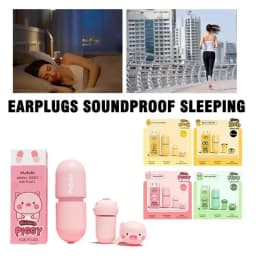 1 Pair Cartoon Anime Earplugs Anti-noise Anti Snoring Sleep Aid Traveling Ear Plugs Sleeping Ear Plug Rebound Earplug Ears Care