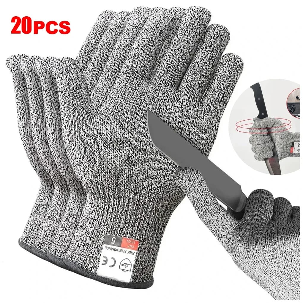 HPPE Level 5 Safety Anti Cut Gloves High-strength Industry Kitchen Gardening Anti-Scratch Anti-cut Glass Cutting Multi-Purpose