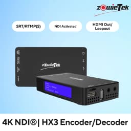 Zowietek 4K HDMI Video Live Stream Encoder/Decoder, UVC In/Out, NDI|HX3 Converter/Player, Video Capture, SRT/RTMP(S)/RTSP