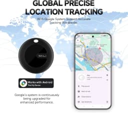 Android Only MiLi LiTag/MiTag Car Locator Anti-Lost Smart Tag Compatibility Key Bag Item Finder for Google Find Hub 1/4pcs Set