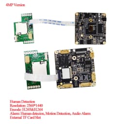 Starlight 8MP 3840*2160 4K Wireless IP Camera Module Human Detection Motion Alarm RTSP Audio Onvif TF Card Slot WIFI Camhi APP