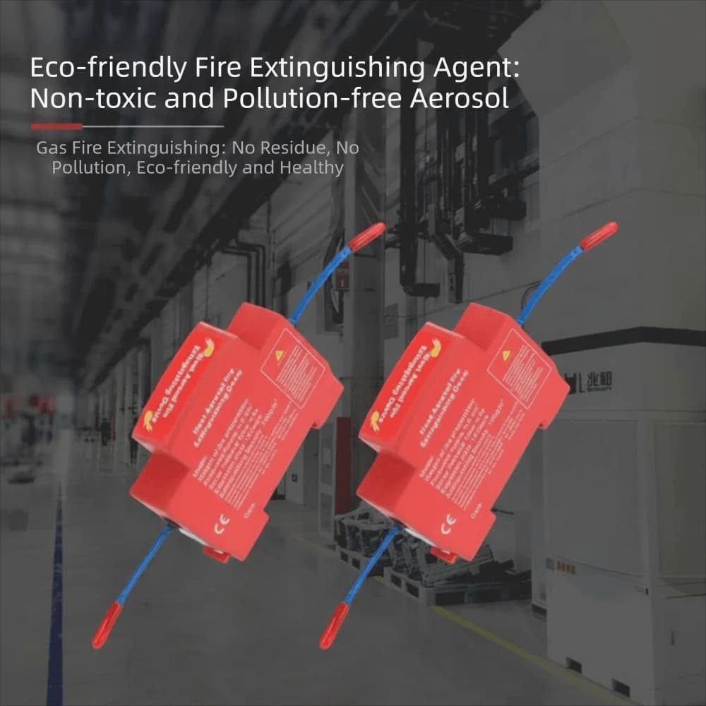 Dual-Line Design Flame Retardant Device Flame Retardant Non Pollution Fire Extinguishing Device DIN Rail Mount
