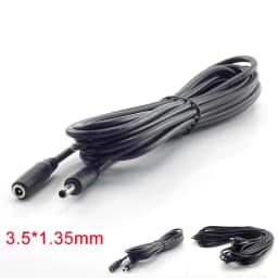 1/1.5/3/5 Meter Male Female DC Power Cable Extension 5V 2A Power Cord Adapter 3.5mm x 1.35mm Connector for CCTV Security Camera