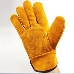 Men Work Gloves Soft Cowhide Driver Hunting Driving Farm Garden Welding Security Protection Safety Mechanic Glove