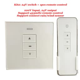 24V DC Motor Switch Panel AC to DC Transformer Rain Sensor Port Linear Actuator Pergola Switch Optional Tuya Smart Life Remote