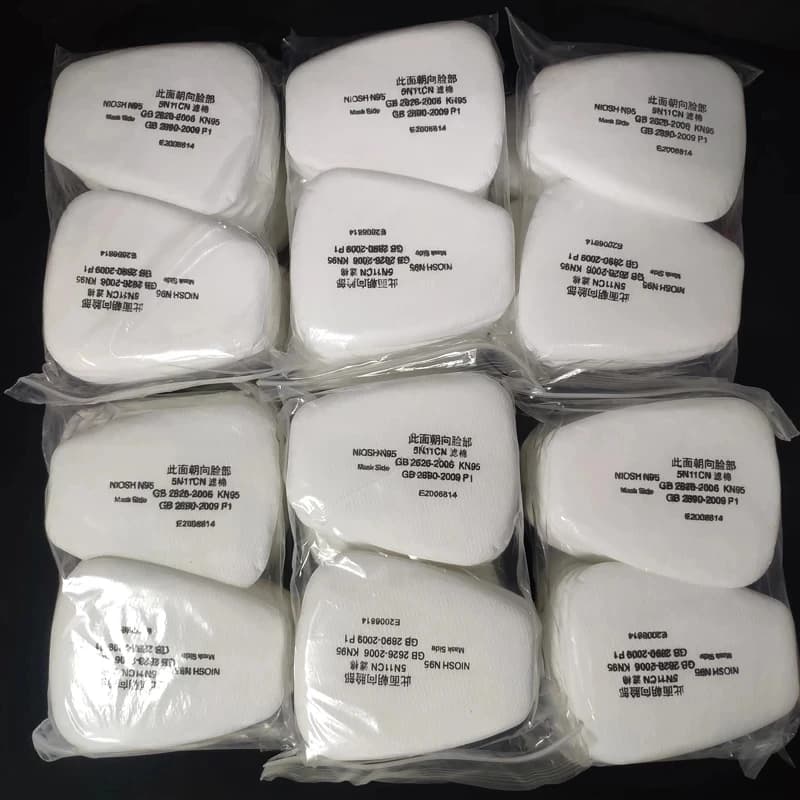5N11 Cotton Filter Paper 501 Cover For 3M 6001/6200/6800 Gas Mask Spraying Painting Chemical Respirator Dust Proof Accessories