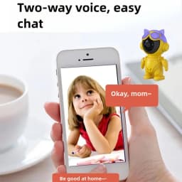 Smart Home Baby Security Monitor WiFi IP Camera Cartoon Bear Halloween Gift CCTV 1080P HD Surveillance Auto Tracking Camera