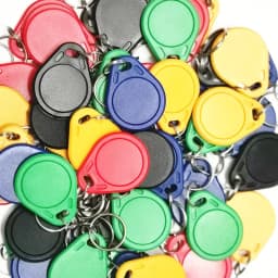 10Pcs EM4305 T5577 125khz Copy Rewritable Writable Rewrite Keyfobs RFID Tag Key Ring Card Proximity Token Badge Duplicate