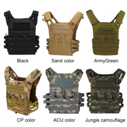 Nylon Tactical Vest Body Armor Hunting Carrier Airsoft Accessory Combat MOLLE Camo Cosplay Army Vest CS Game Jungle Equipment