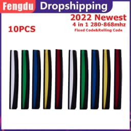 Garage Door Control 10PCS 280-868MHZ Multi Frequency Copy Duplicator for 433mhz 868mhz Garage Remote Multi Brand Remote Control