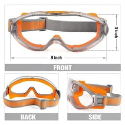 Large Frame Protective Goggles HD Transparent Anti-Ultraviolet Waterproof Anti-Fog Riding And Skiing Safety Sports Glasses