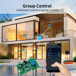 Smart Garage Door Opener Zigbee Inching Self-locking Switch Relay 433 Remote Control Receiver Voice Controller Works with Tuya