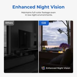 IMILAB C22 3K Security Indoor Camera - 360° View Home Camera with Color Night Vision for Baby/Pet Monitor WiFi6 AI Detection
