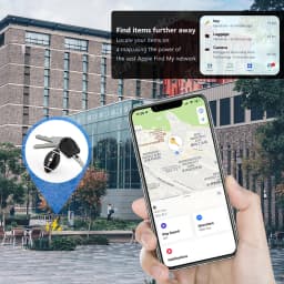 Mini GPS Tracker Global Anti-lost Alarm Locator Compatible with iOS Find My App Key Finder Car Pet Smart Tag for iPhone iTag