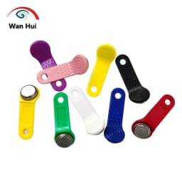100Pcs/lots TM1990A-F5, DS1990A-F5 iButton TM Card, RW1990 Universal Intercome Key, Touch Memory Chip Map for Security Patrol