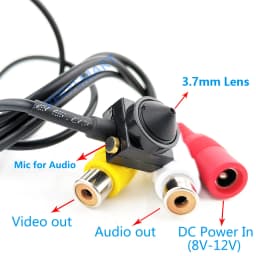 Super Small Mini Analog Camera 3.7/2.1mm 90/140 Degree 700TVL HD Color CCTV Security Surveillance Camera