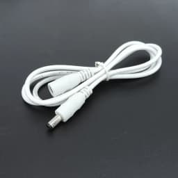 DC Power Supply Cable Extension Cord Adapter Female to Male Connector Plug 12V 5.5mm X 2.1mm Cords for Strip Light CCTV Camera Q