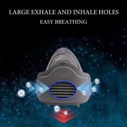 Half Face Dust Mask Respirator Dust-Proof Work Safety Rubber Mask Cotton Filter For DIY House Clean Carpenter Builder Polishing