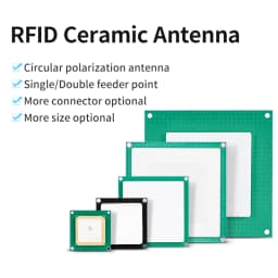 Full Size Custom-Made Connector And Cable Length UHF RFID 860-960Mhz 1-5.5dBi Ceramic Antenna For Reader Module