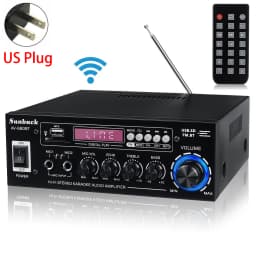 SUNBUCK AV-660BT Sound Amplifier CH 2.1 Power Amplifiers For Home Car Meeting Theater AMP Support EQ FM USB SD Card 2 Mic Input
