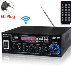 SUNBUCK AV-660BT Sound Amplifier CH 2.1 Power Amplifiers For Home Car Meeting Theater AMP Support EQ FM USB SD Card 2 Mic Input