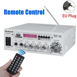 SUNBUCK AV-660BT Sound Amplifier CH 2.1 Power Amplifiers For Home Car Meeting Theater AMP Support EQ FM USB SD Card 2 Mic Input