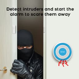 PGST WiFi Smart Life Alarm Security System Kit Tuya Alexa Home Automation Alarm Security Protection 433MHz Door Motion Detector