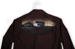 Hanger Diversion Safe Hidden Pocket Safe, Fits Under Hanging Clothes with Pocket to Hide Valuables for Home or Travel