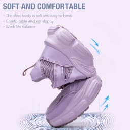 Protective Shoes For Women Men Work Sneakers Fashion Safety Shoes Anti-smash Anti-puncture Indestructible Shoes Work Boot