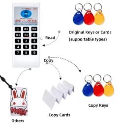 Handheld 125Khz 13.56MHZ Copier Duplicator Cloner RFID NFC IC Card Reader & Writer Access Control Card Tag Duplicator