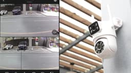 Hiseeu 6MP WIFI PTZ IP Camera Dual Lens 5X Digital Zoom Auto Tracking CCTV Surveillance Camera For Hiseeu Wireless CCTV System