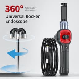 Articulating Borescope 6.2mmProbe 4 Ways Endoscope Inspection Camera with 6 LED for Snake Tube