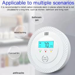 Carbon Monoxide Detector Independent Security Protection Gas Detector LCD Digital Display Home Warning Real-Time Alarm