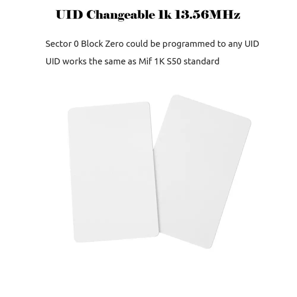 10PCS 13.56Mhz RFID UID Card Copy Changeable Attendance Management CUID Clone For Mif 1k S50 Writable
